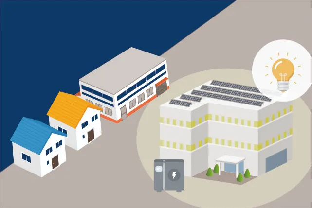 自家消費型太陽光発電システムの蓄電池と併用したBCP・災害対策メリット｜静岡のスマートブルー