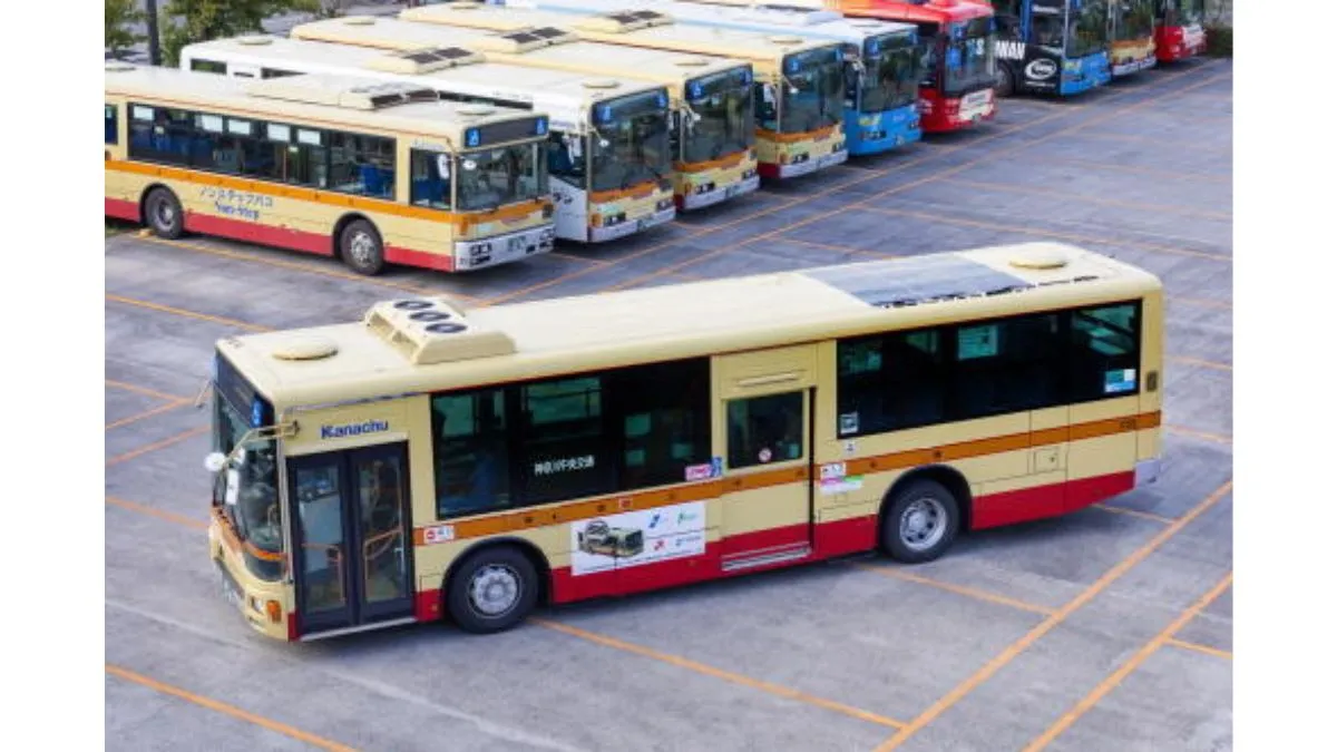 バスの上のカルコパイライト太陽電池